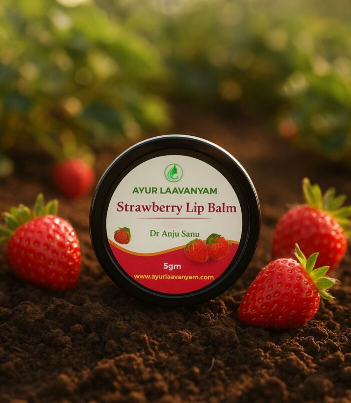 Untitled design (9) Ayur Laavanyam Strawberry Lip Balm